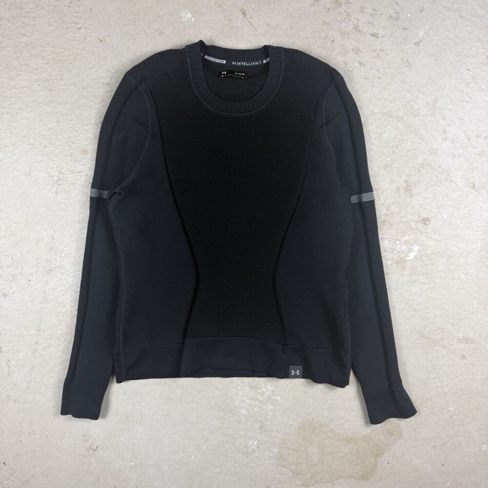 Under Armour IntelliKnit Phantom 2.0 Women’s XL Black Fitted Long Sleeve Sweater